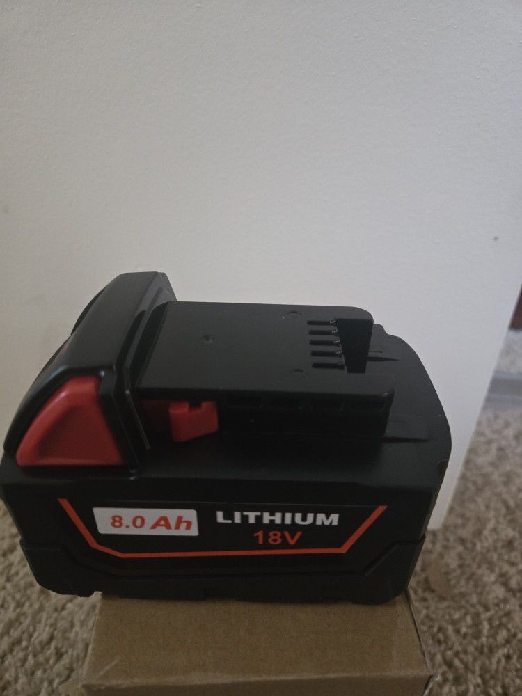 2 Pack Milwaukee 18v 8.0 ah Batteries