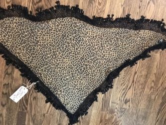 Leopard print shawl