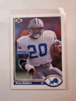 Barry Sanders 91 UD NFL Card