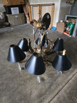 Vintage crystal chandelier