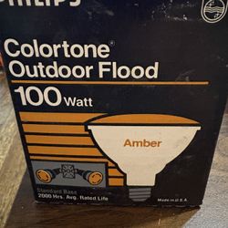PHILIPS 100 Watt Flood Bulb Orange