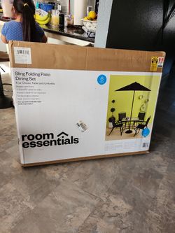 Patio Sliding Folding Set 