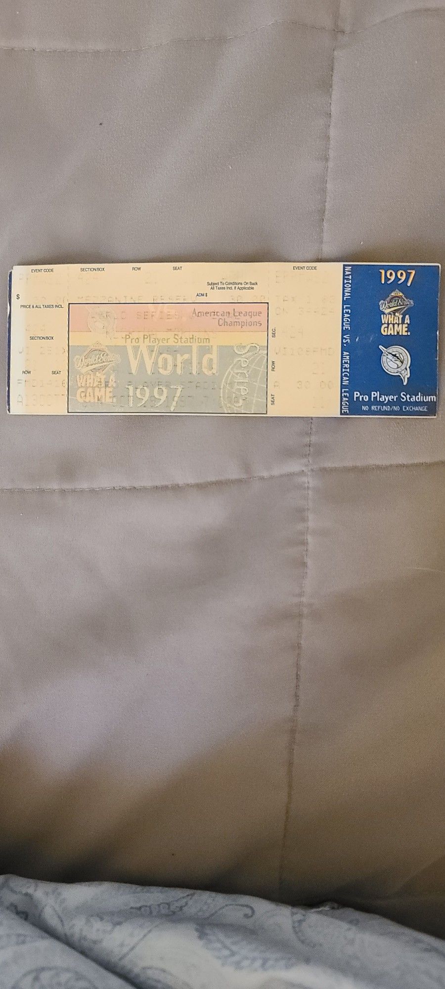 marlin world series ticket 1997