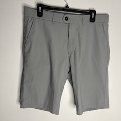 Greyson Montauk Golf Shorts Mens 34 Gray Stretch Performance Preppy