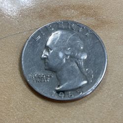 Rare 1965 Quarter Misprint (circulated) Good Condition. 3 Miss Prints