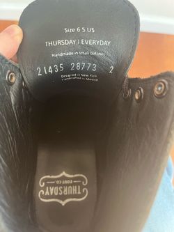 THURSDAY BOOT CO  Storm King Men Ankle Boots 6.5 Gray Matte Leather