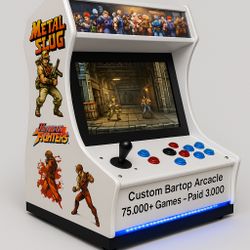 Custom Bartop Arcade – 75,000+ Games – Paid $3,000