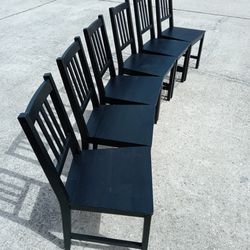 6 Black Kitchen Table Chairs