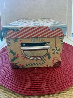 decorative Christmas retro Christmas Kane keepsake box 9.5 x 6 x 5