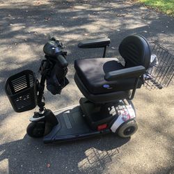 Pride Go Go Travel 3 Wheel Mobility Scooter