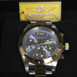 ILE9212A - Invicta Speedway Gold/ Steel W/Gray Face 39.5mm