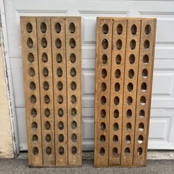Pottery Barn French Wine Bottle Wall Rack