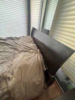 Queen size mattress and bed frame