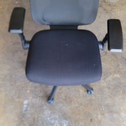 Office Chair Black Back Support Adjustable