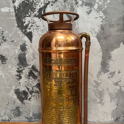 Antique Copper Brass Fire Extinguisher
