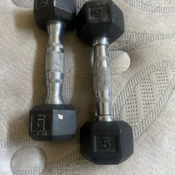FIVE Pound Weights 