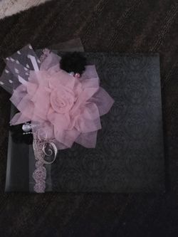Embellished "C" scrapbook