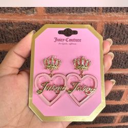 Juicy Couture Heart Shape Earrings