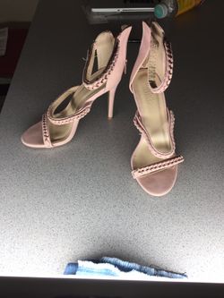 Pink high heels size 9