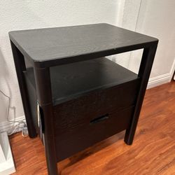 Nautica New With Tags Black Wood Nightstand