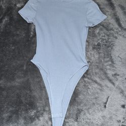 Baby blue SHEIN bodysuit