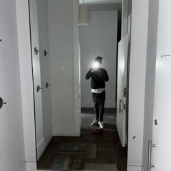 7 to 8 feet tall, massive mirrors with lights