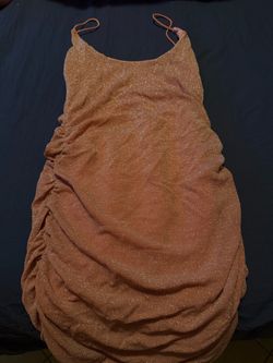 Small Pink Glitter Backless Dress