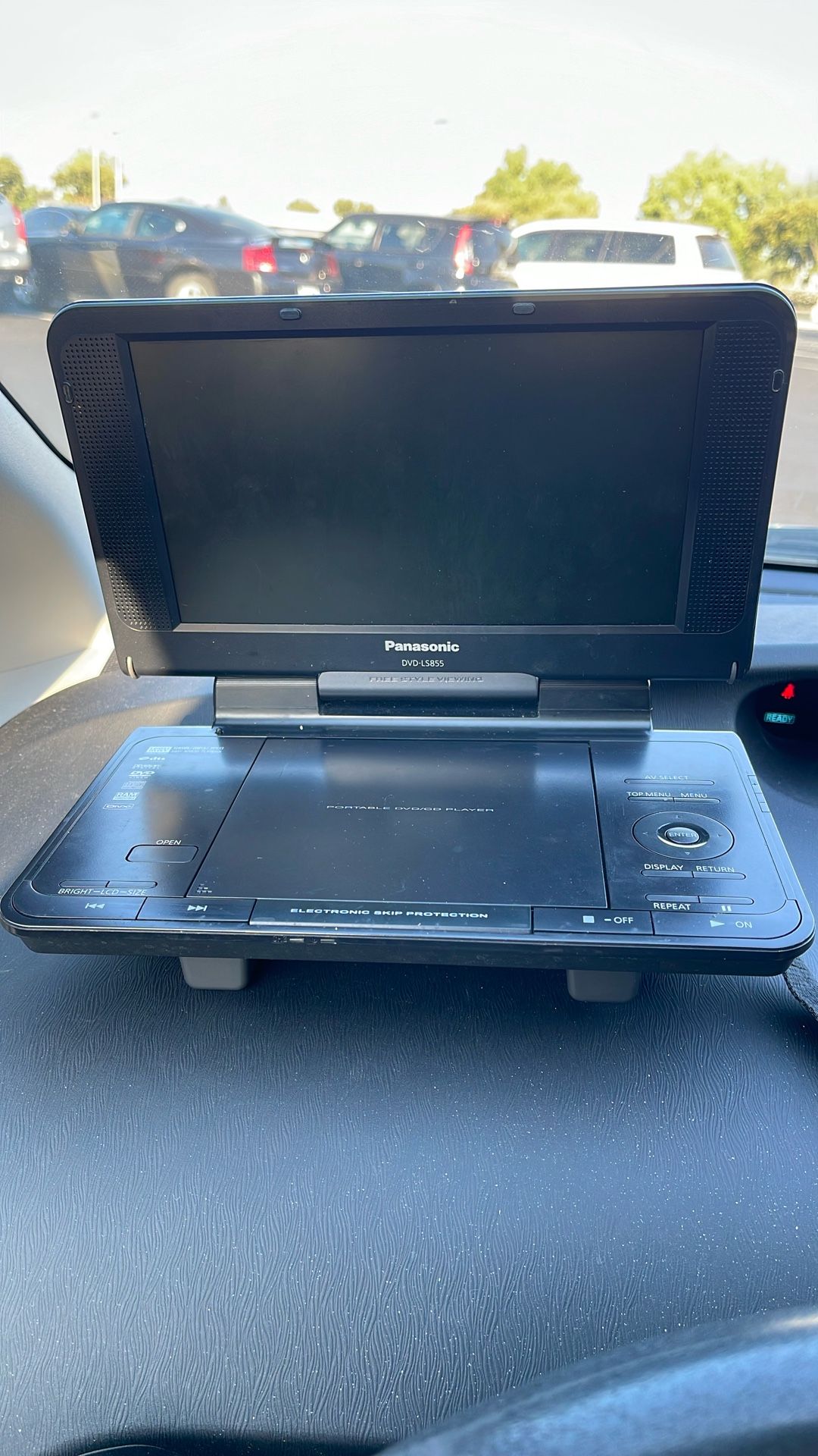Panasonic Portable Cd/Dvd Player DVD-LS855 Black 8.5" Screen Missing Power Code