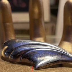 Lovely Kabana Sterling Silver Swirl wave Brooch Pin Vintage excellent condition 