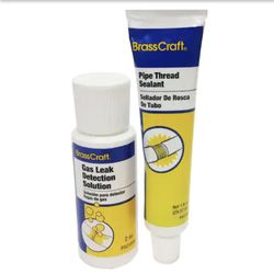 Seal N Check Kit Gas Leak Detection Solution Pipe Thread Sealant 