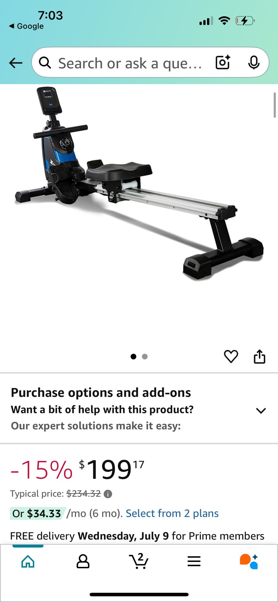 Fun rowing Machine