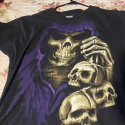 Purple Skull Graphic Tee