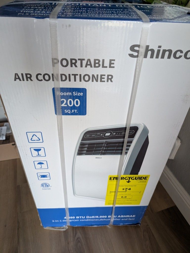 Brand New Shinco 8K BTU Portable AC Air Conditioner