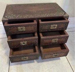 Antique Anglo Indian Brass Chest