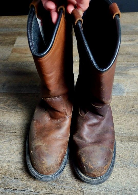Red Wing Pecos Pull On Work Boots Size 13D