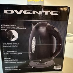 Ovente Black Water Boiler Kettle