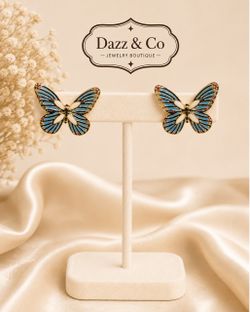 Dazz & Co Butterfly Stud Earrings