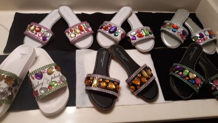 New rhinestones sandals size 7 to 12