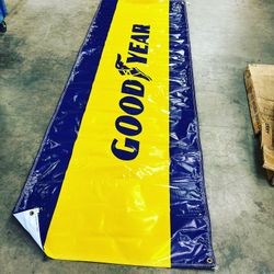 Good Year banner 8’ 10” X 36” 