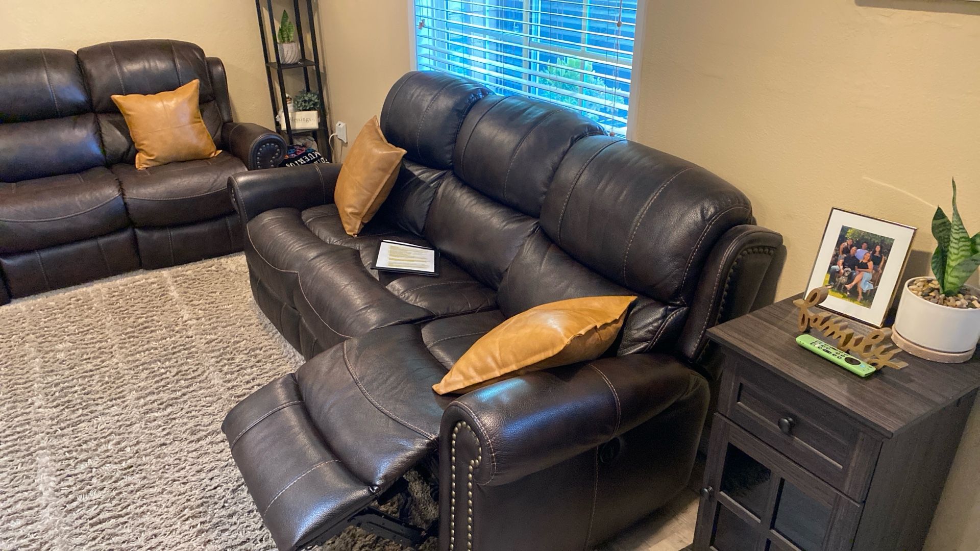 Almost New Leather Sofas