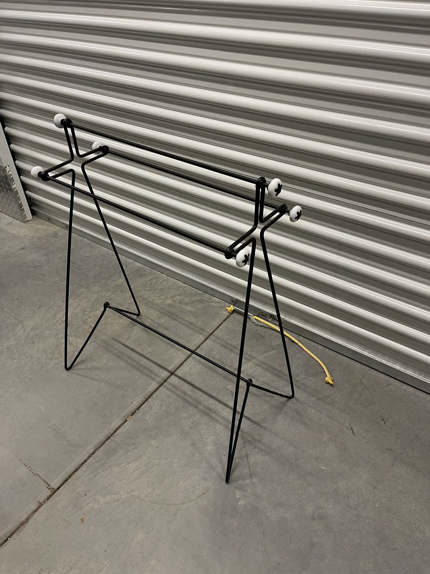 Decorative towel stand. 31” x 25 x 8”