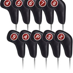 Craftsman Golf Magnetic Iron Headcovers Protective Cover with Large No.