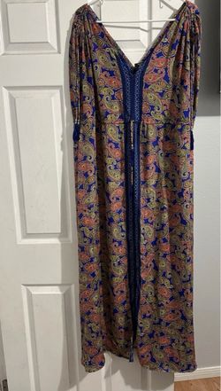 Paisley Print long Dress size xl