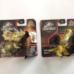 Jurassic World Snap Squad Attitudes Baryonyx and Triceratops
