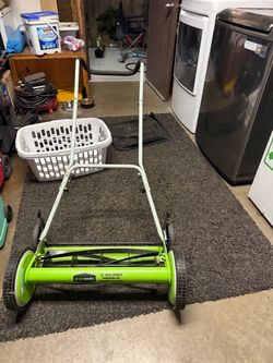 Greenworks mechanical lawnmower