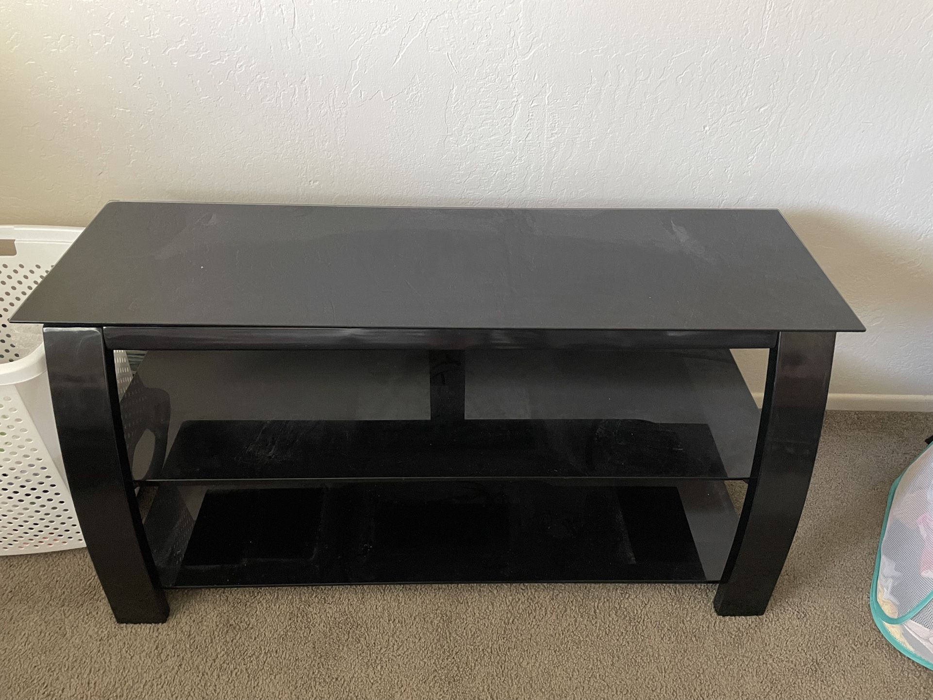 Black Glass Entertainment Center for Sale in Tempe, AZ OfferUp