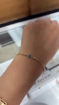 14k Evil Eye Bracelet