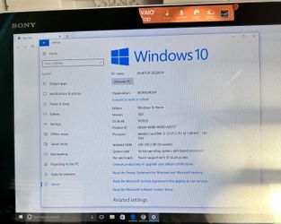 Sony Viao touchscreen desktop Windows10