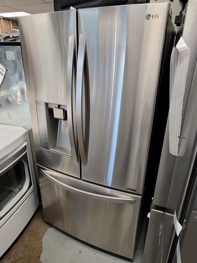 LG Counter Depth 36" Wide Stainless Steel French Door Refrigerator