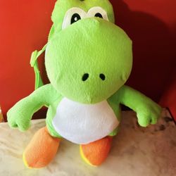 Nintendo Yoshi Backpack 18" Plush Mario Brothers Backpack Bag Video Game Cosplay